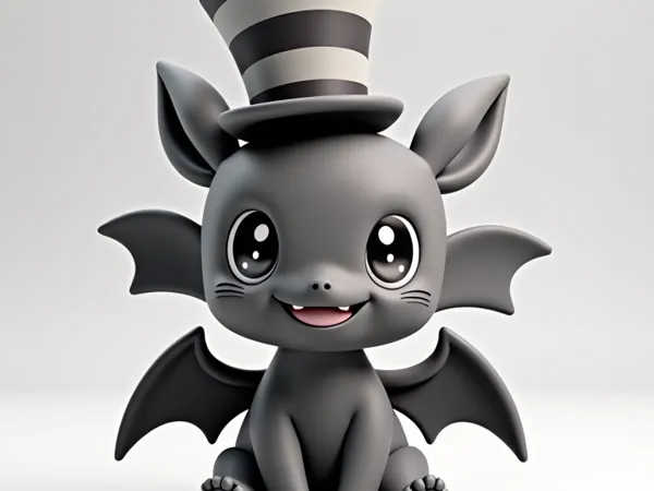 Chat chauve-souris de Jack Skellington