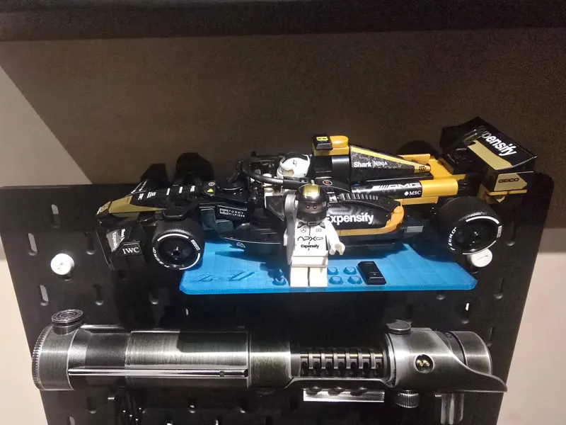 F1 champions Ikea Skadis Display