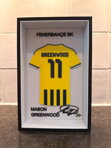 Marco decorativo: Mason Greenwood - Fenerbahçe - Jersey Frame — vista de referencia 2