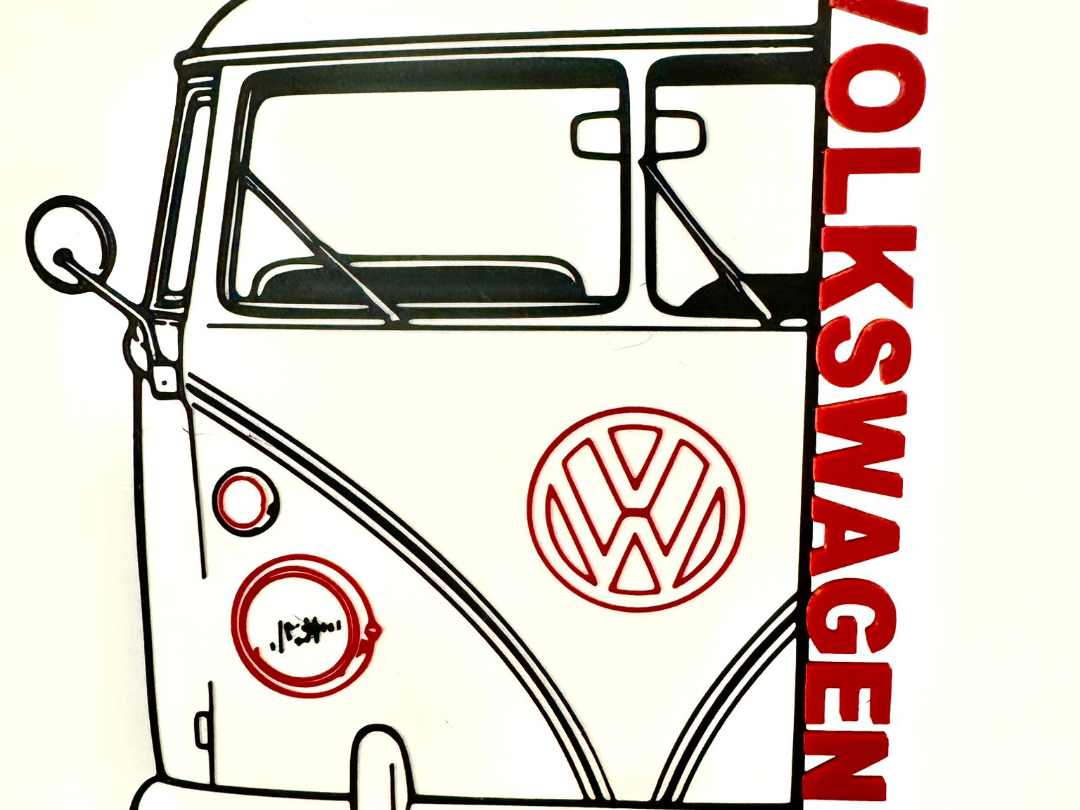Volkswagen T1 Wall Art Classic VW Bus Decor