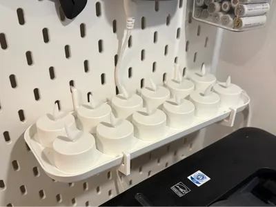 IKEA SKÅDIS holder for SKATGÅS LED candle charger