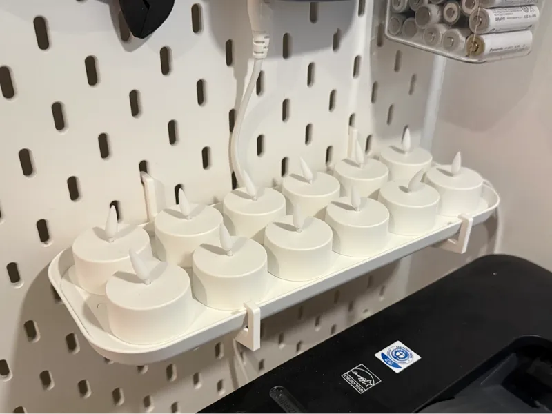 IKEA SKÅDIS holder for SKATGÅS LED candle charger
