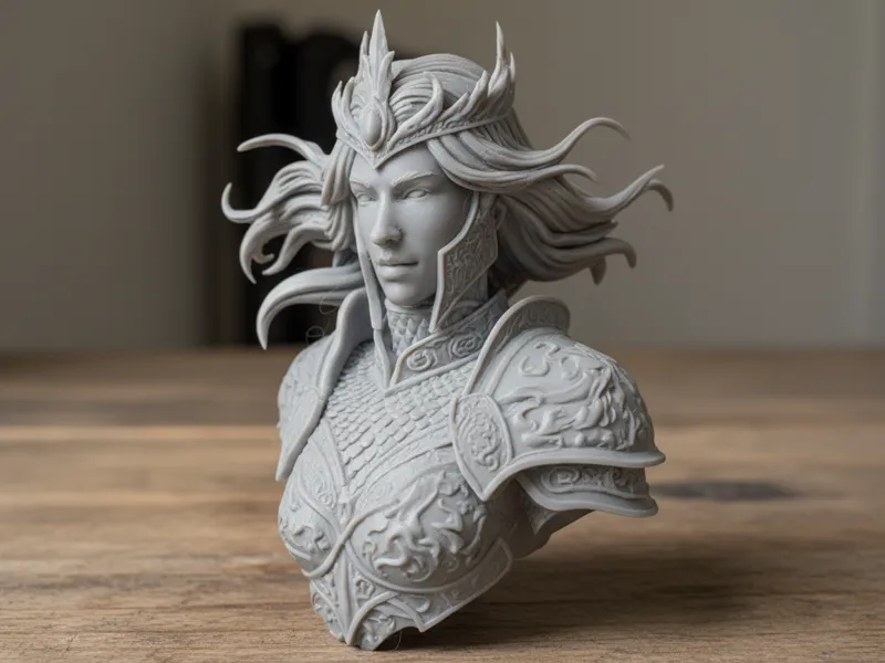 Busto Fantástico Reina Guerrera – Ultra Detallado