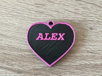Keytag/Keychain with custom name