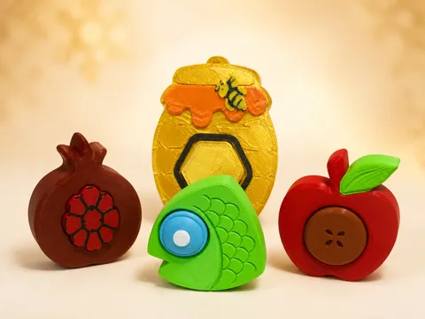 Objeto manipulable: Rosh Hashanah Fidget Clicker — referencia de MakerWorld