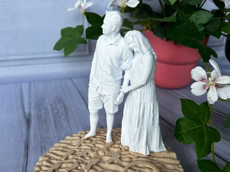 casal na areia