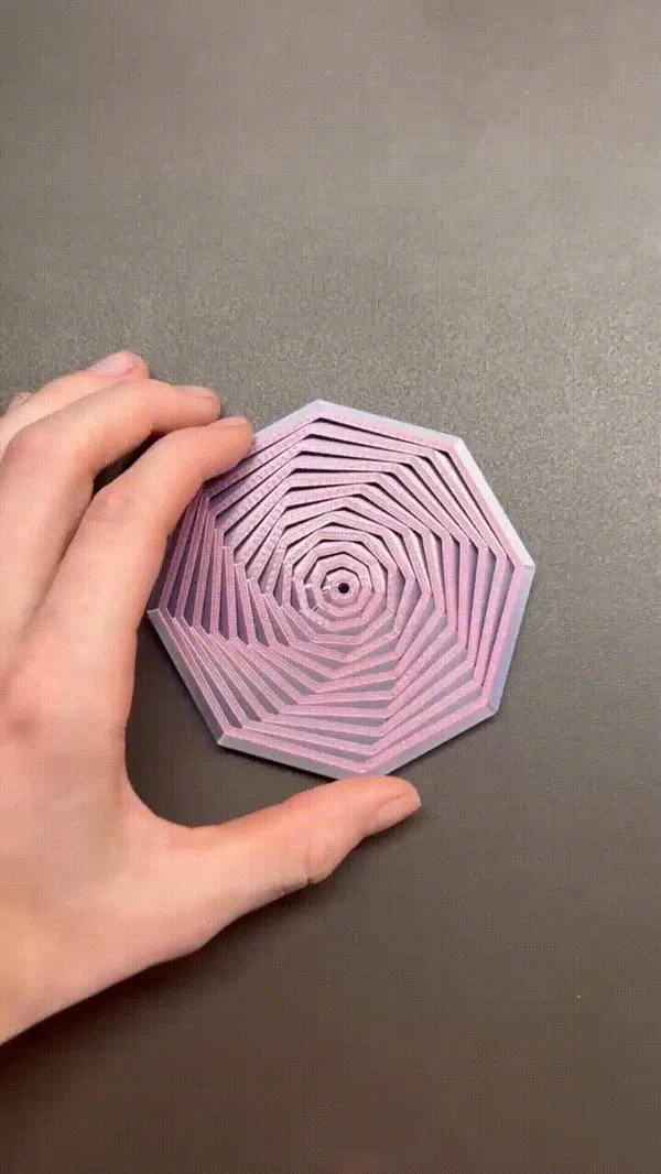 Grand fidget octogone