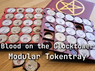Modular Tokentray for Blood on the Clocktower