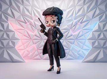 Figura decorativa: Betty Boop Peaky Blinders Style 3D Figure — vista de referencia 4
