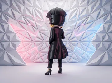 Figura decorativa: Betty Boop Peaky Blinders Style 3D Figure — vista de referencia 5