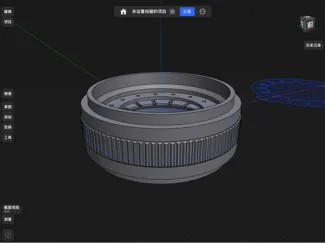 玩具光圈，40mm内径，装配面套筒外直径64mm，内直径60mm。