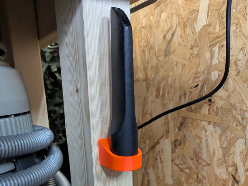 Shop vac nozzle holder