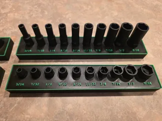 Cornwell 1/4 drive socket organizer