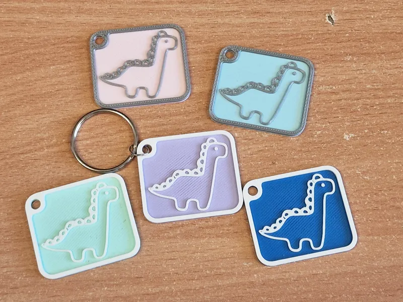 Cute Dino keychain