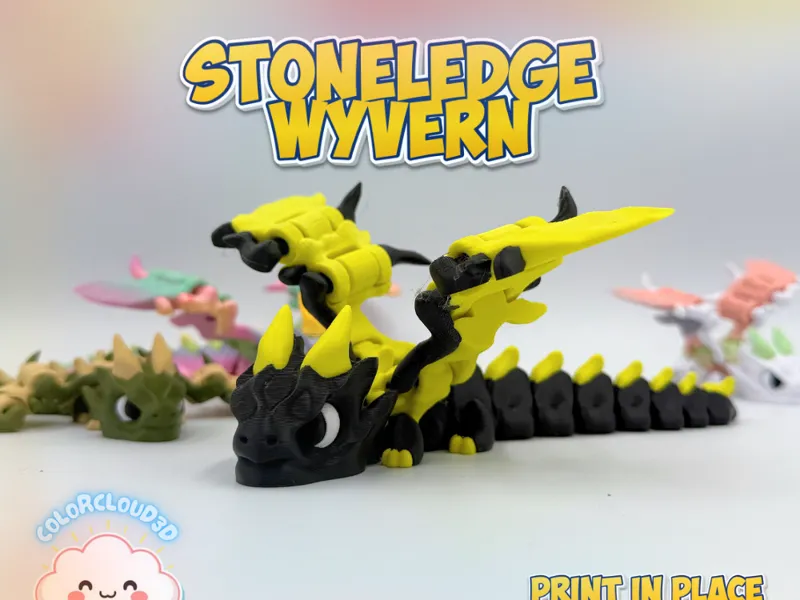 Stonledge Wyvern [Print-in-place]