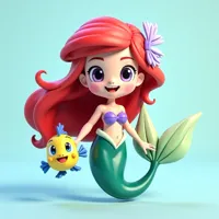 Figurine Ariel, la petite sirène — photo 5