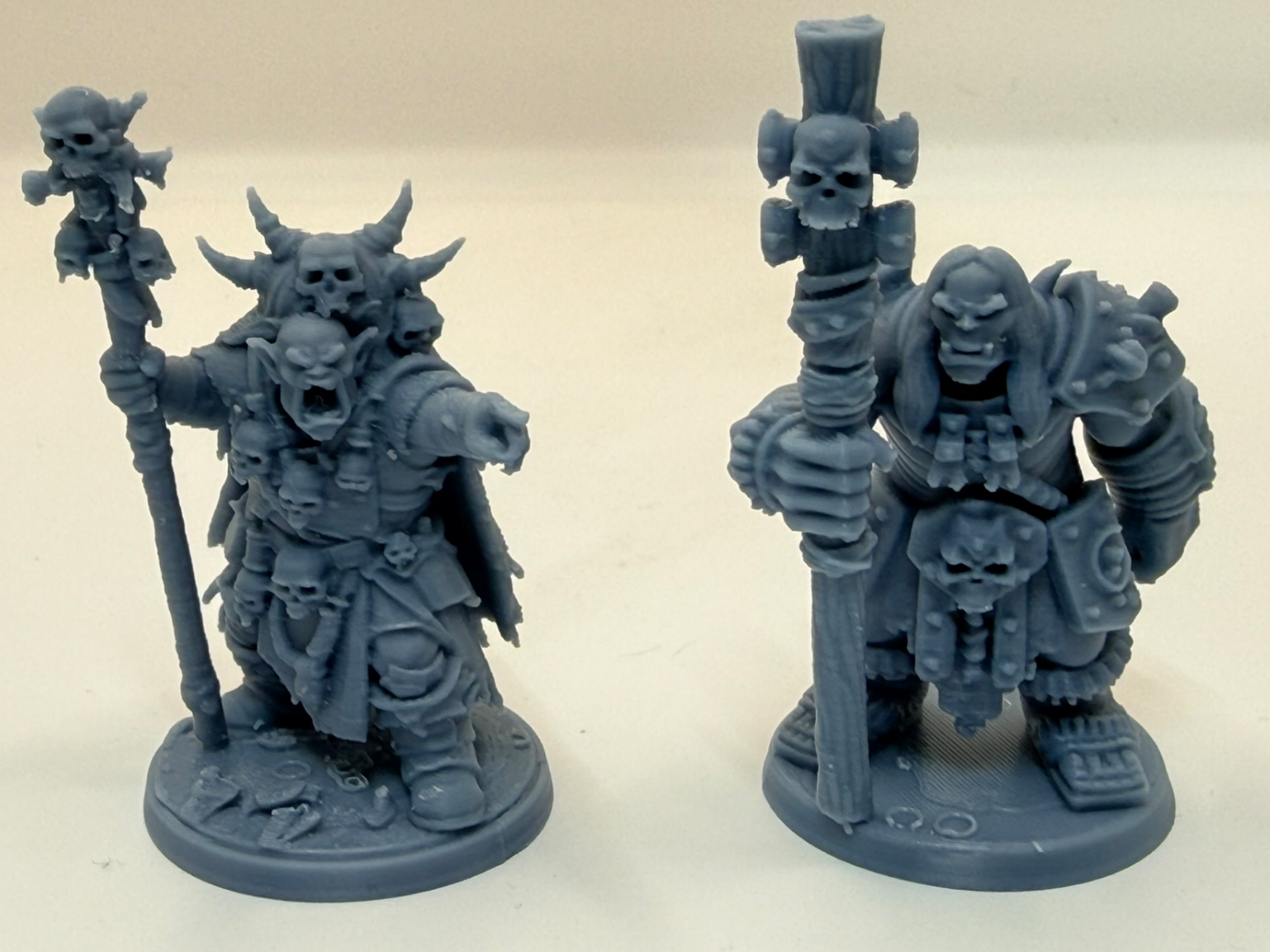 Orc Shaman Duo - 32mm Fantasy Magic Casters