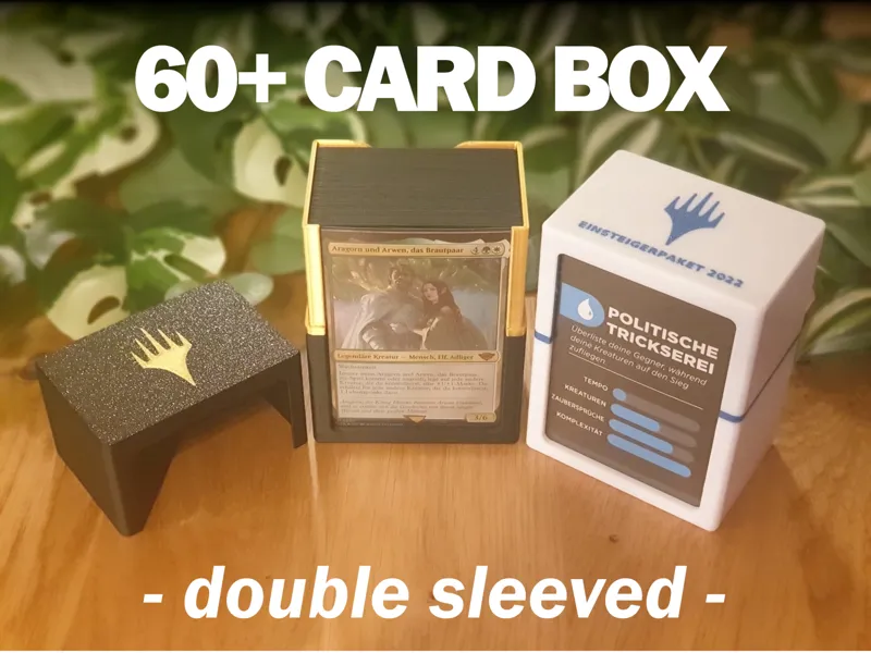 MTG 60+ Card Deck Box (double sleeved)