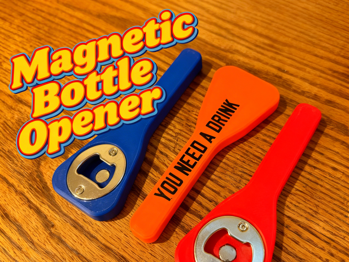 Magnetic Bottle Opener - No more flying caps!