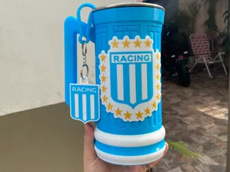 Vaso CHOP 1LT - "RACING" - C/ LOGOS Y LLAVERO