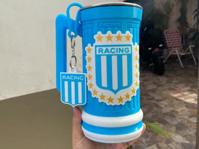 1L CHOP Mug - "RACING" - with LOGOS and KEYCHAIN