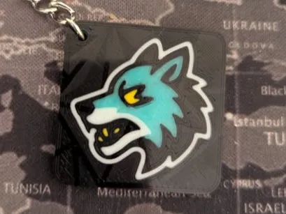 keychain - wolf
