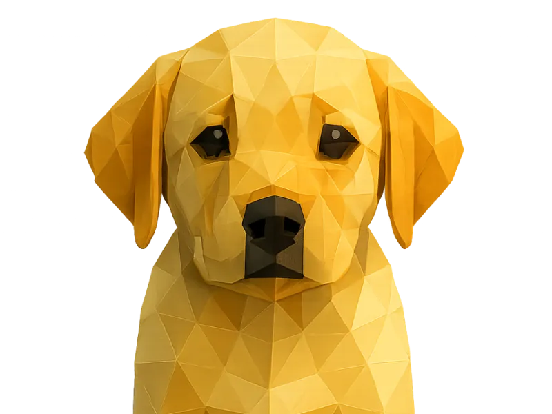 Low Poly Labrador-Puppy
