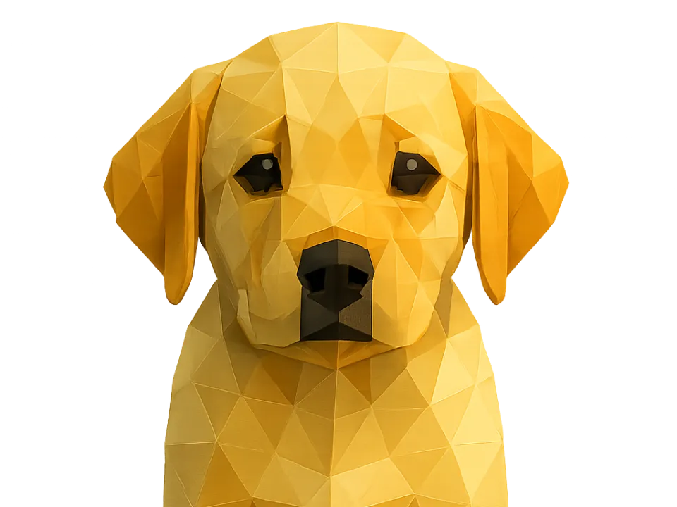Low Poly Labrador-Puppy by BrekkisMakerWorld: Download Free 3D Models