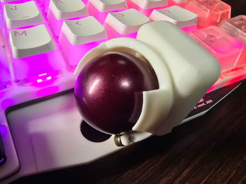 Keyball向けベアリング付き25mmトラックボールケース