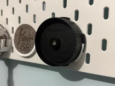 AeroPress Filter Cap Holder for Ikea Skadis
