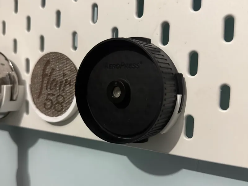 AeroPress Filter Cap Holder for Ikea Skadis