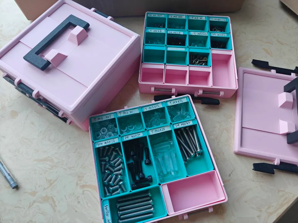 Screwed Box Screw Box V3.0 (Expandable) - Free 3D Print Model - MakerWorld