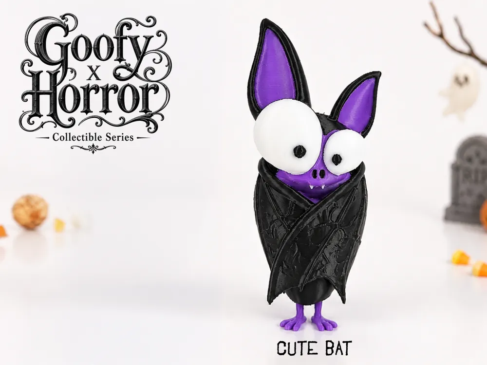 Figura decorativa: Cute Bat - GOOFY x HORROR Figurine. Referencia del modelo original.