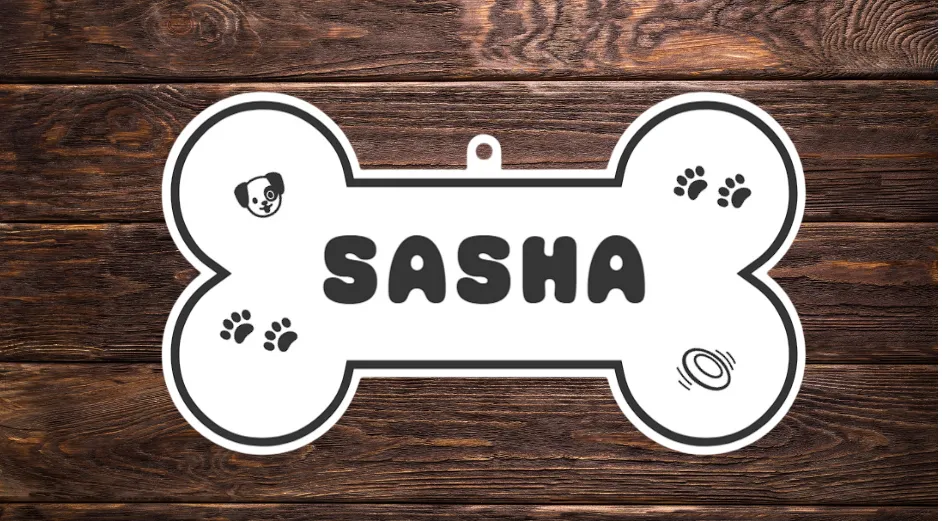 Sasha Sign Dog House Sign SASHA by An3Lab - MakerWorld