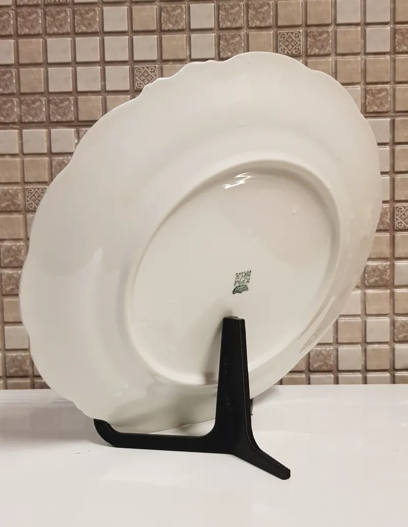 Support for decorative plate