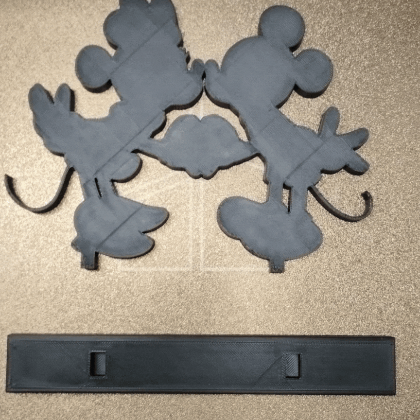 Mickey y Minnie del Día de San Valentín corazón