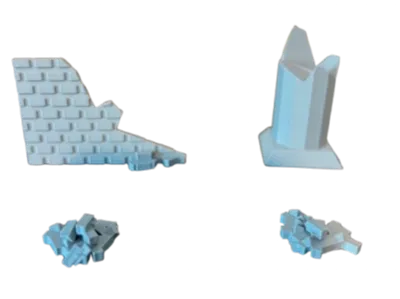 Ruined Stone Wall and Pillar