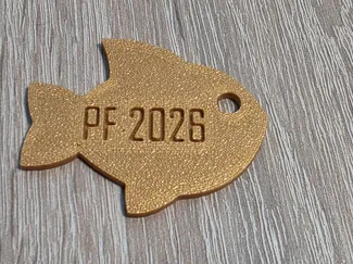 PF 2026 – Golden Fish Charm for Good Luck
