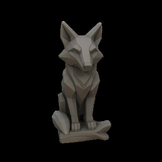 Statuette Renard  style low poly 