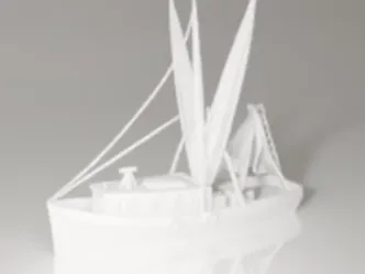 Bateau de pêche à la crevette