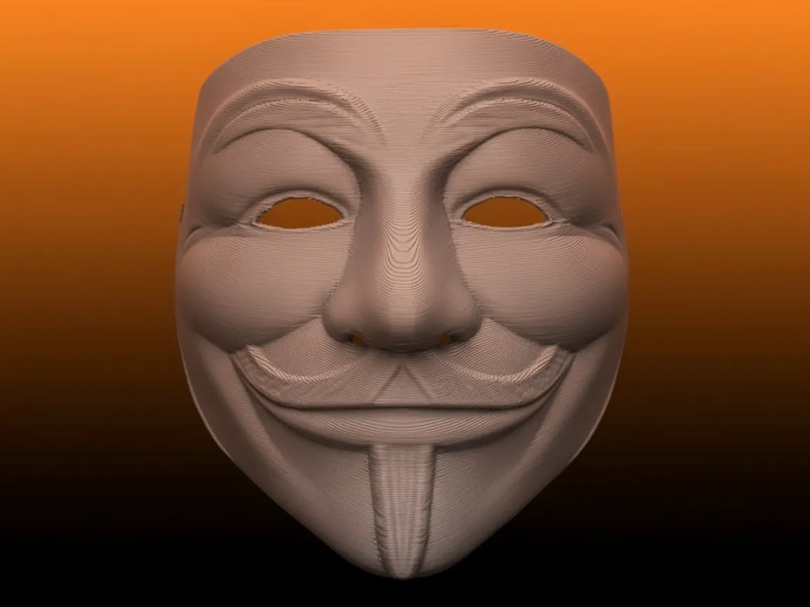 Anonymous Mask - Vendetta Mask - wearable - Free 3D Print Model ...