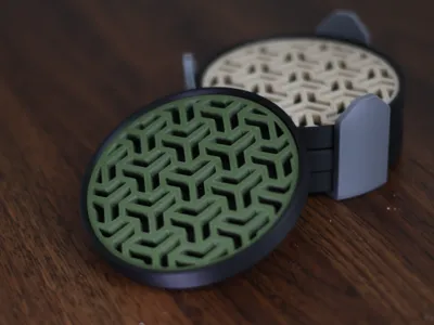 Modern Geometric 2-piece Coasters