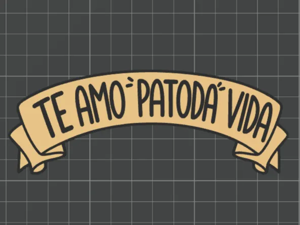 Tag faixa TE AMO PATODA VIDA