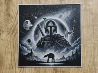 Mandalorian and Star Wars - hueforge