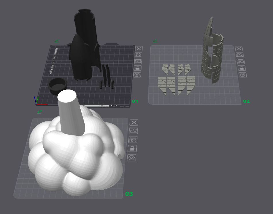 Miniatura 3 do modelo 3D 星舰火箭夜灯 超酷