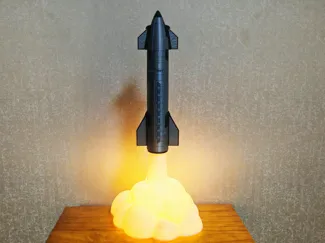 星舰火箭夜灯 超酷