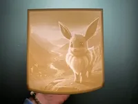 Lithophanie Évoli Pokémon — photo 2