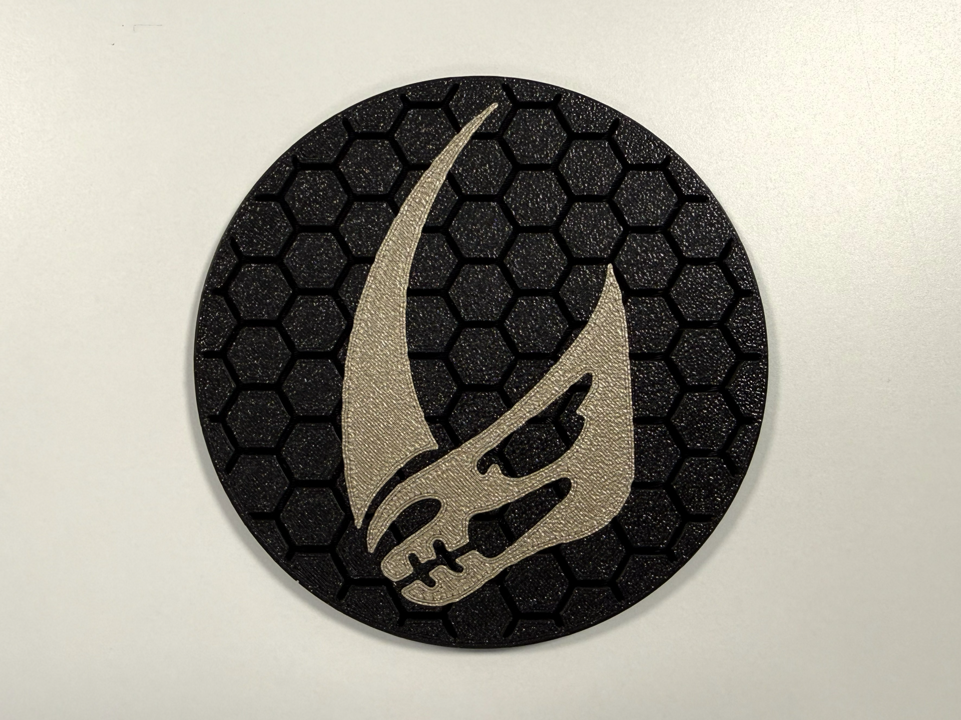 Mandalorian and Grogu Mudhorn Insignia Hex Coaster