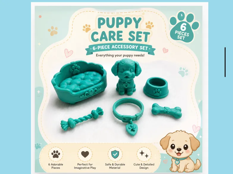 Puppy Care Set | 6 Miniatures
