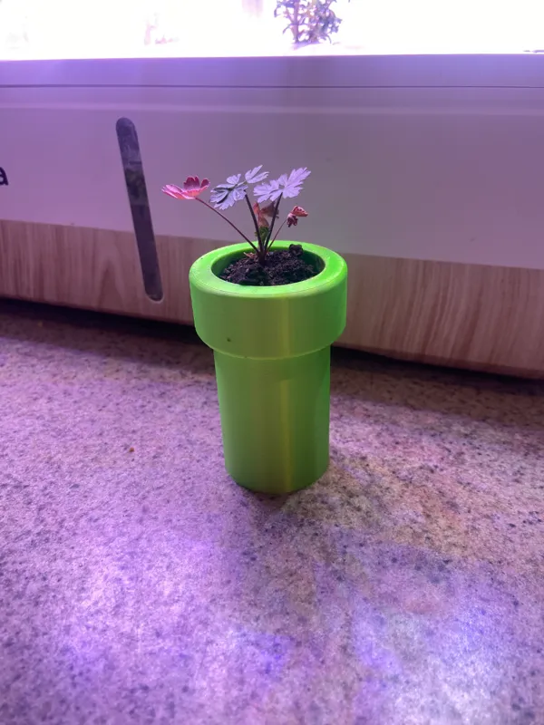 Jardinière tuyau façon Mario